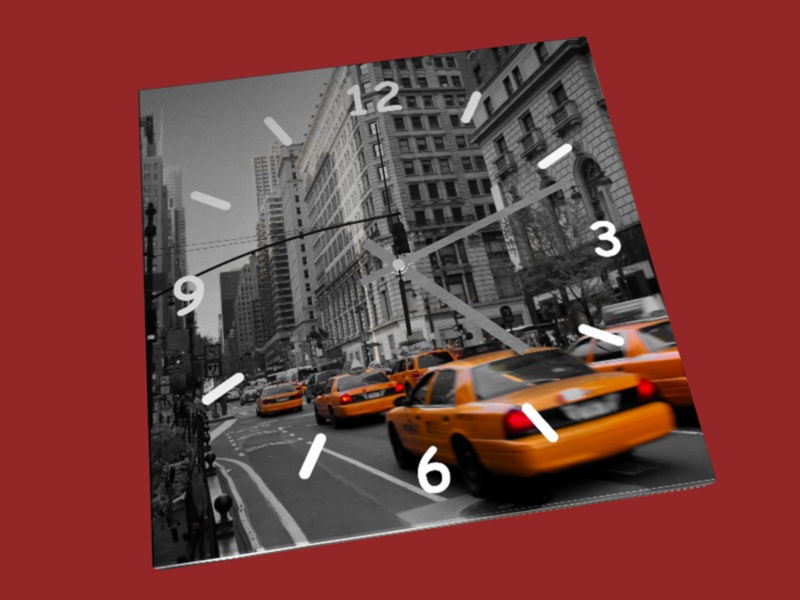 Leinwanduhr Motiv 01