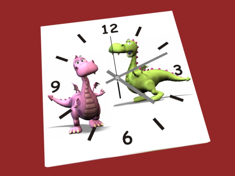 Leinwanduhr Motiv 04