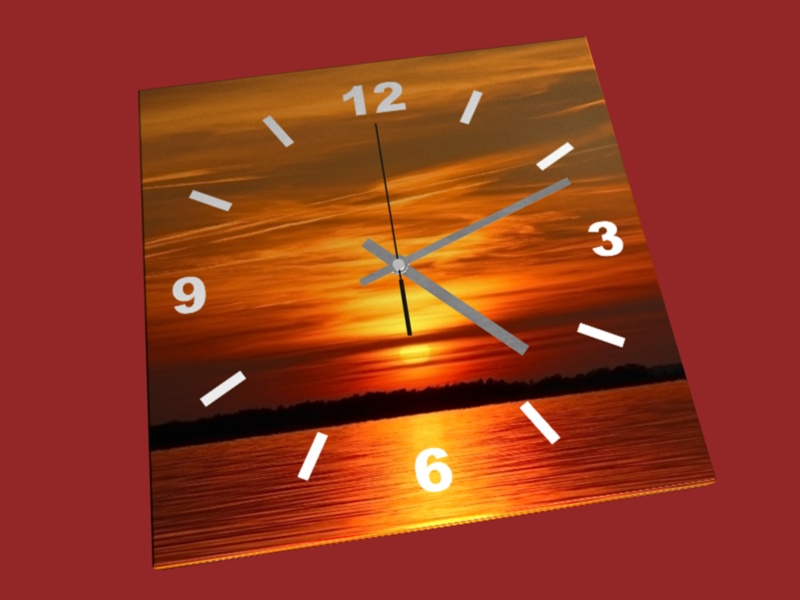 Leinwanduhr Motiv 06