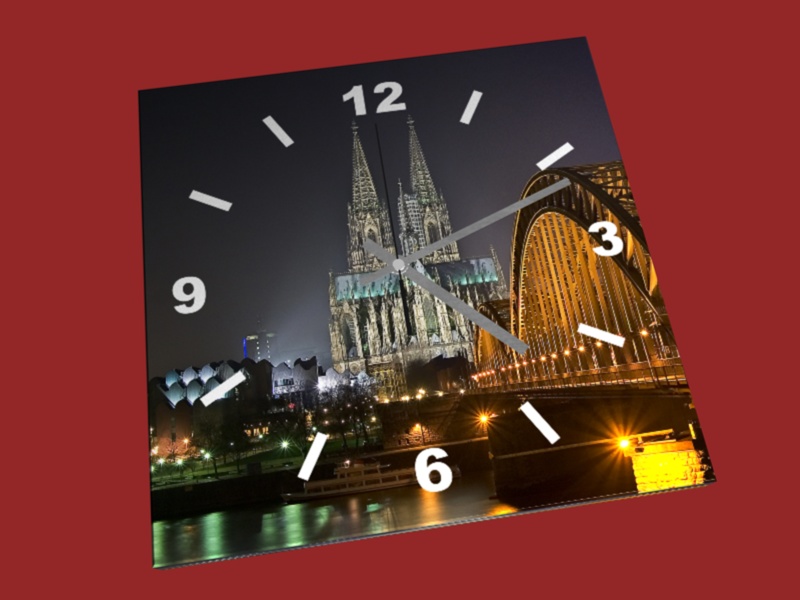 Leinwanduhr Motiv 08