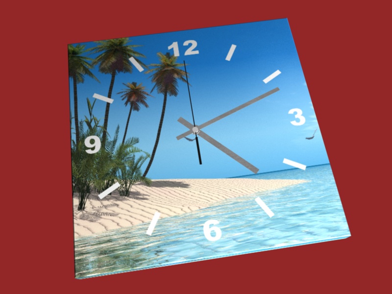 Leinwanduhr Motiv 09