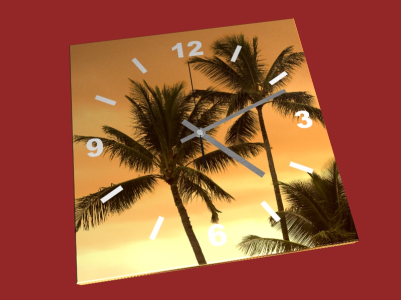 Leinwanduhr Motiv 12