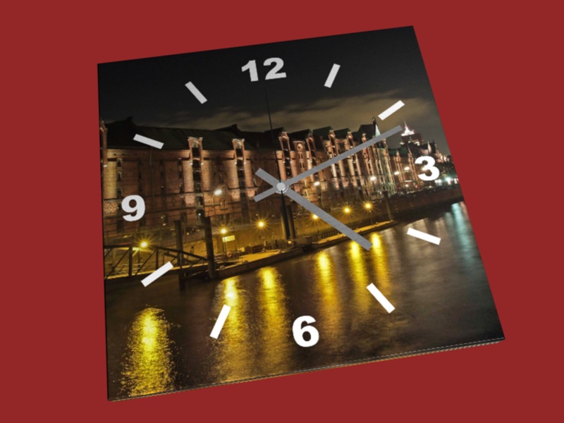Leinwanduhr Motiv 17