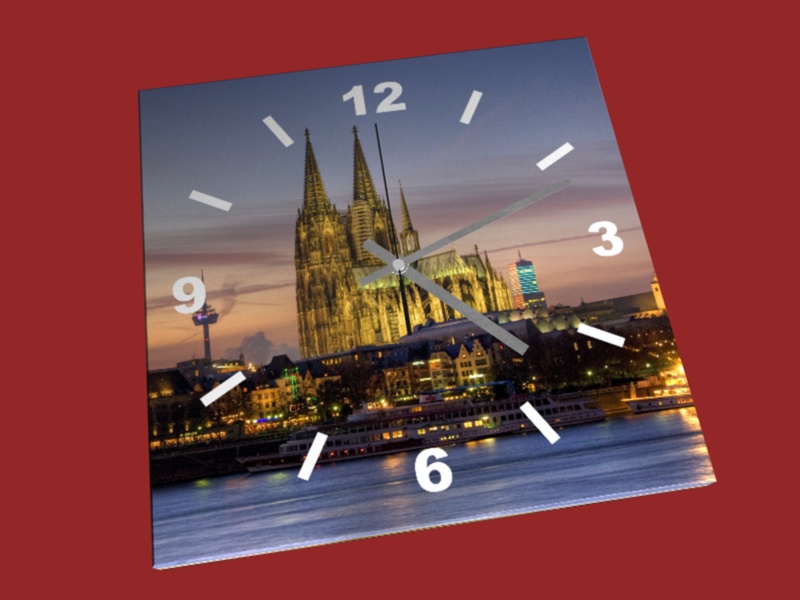 Leinwanduhr Motiv 18